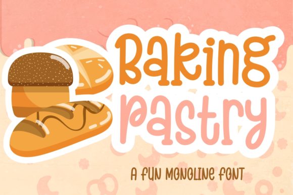 Baking Pastry Font Poster 1