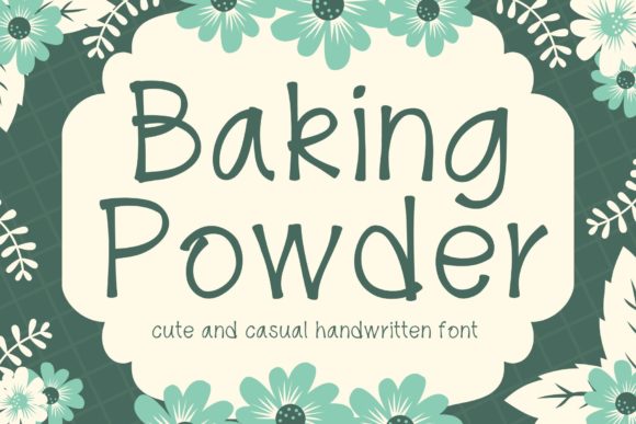 Baking Powder Font Poster 1