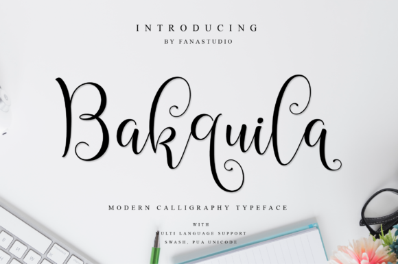Bakquila Font Bakquila Font Poster 1