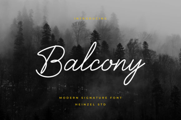 Balcony  Font Poster 1