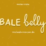 Bale Belly Font Poster 1