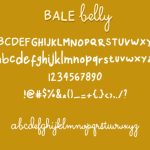 Bale Belly Font Poster 5