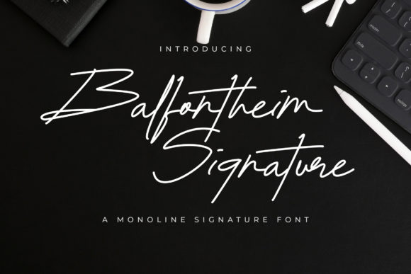 Balfontheim Signature Font Poster 1