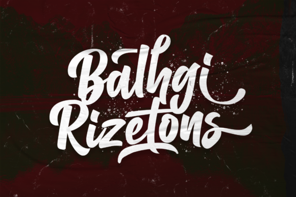 Balhgi Rizetons Font Poster 1