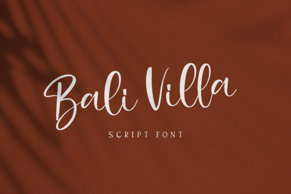 Bali Villa Font Poster 1