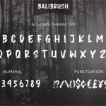 Balibrush Font Poster 9