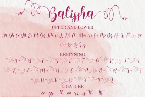 Balissha Font Poster 9