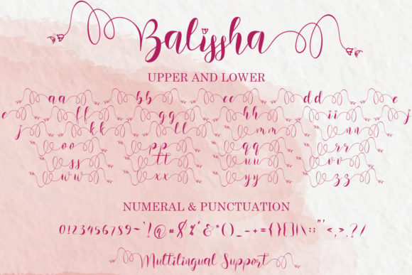 Balissha Font Poster 10