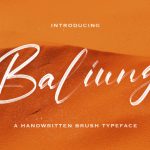 Baliung Font Poster 1