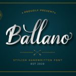 Ballano Font Poster 1