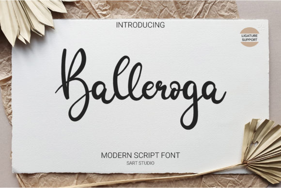 Balleroga Font Poster 1
