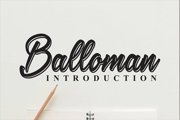 Balloman Font Poster 1