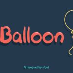 Balloon Font Poster 1