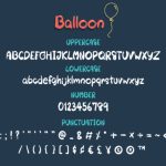 Balloon Font Poster 3