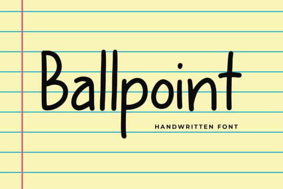 Ballpoint Font Poster 1