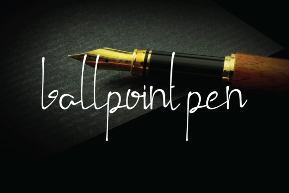 Ballpoint Pen Font Poster 1