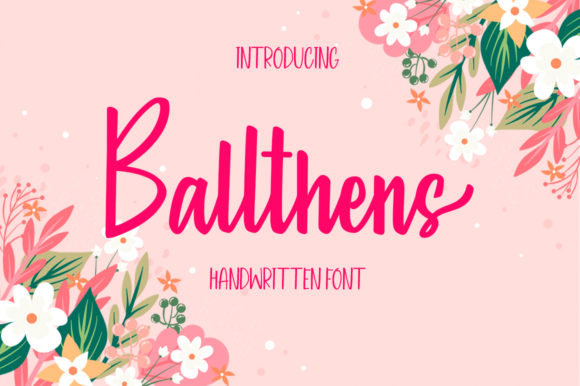 Ballthens Font Poster 1