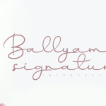 Ballyamh Signature Font Poster 1
