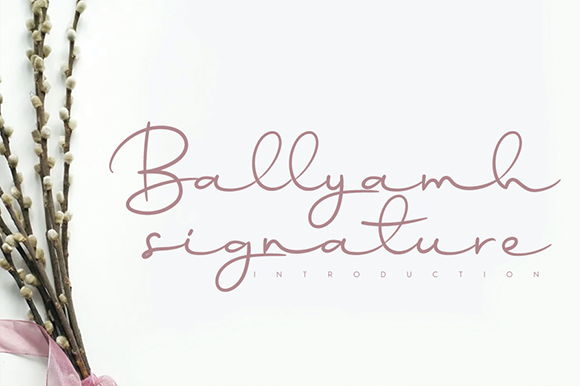 Ballyamh Signature Font Poster 1