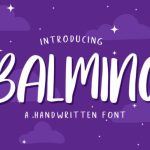 Balming Font Poster 1