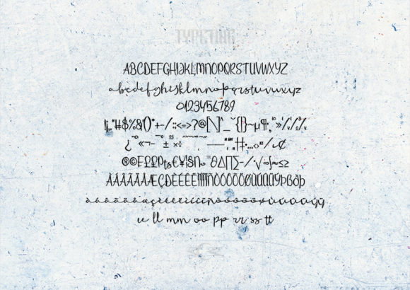 Baltimore Story Font Poster 4