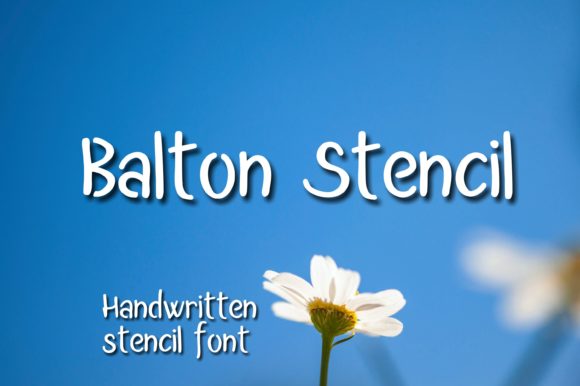 Balton Stencil Font Poster 1