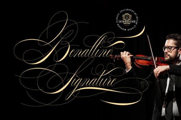 Banalline Signature Font Poster 1