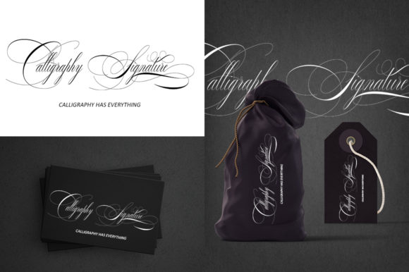 Banalline Signature Font Poster 8