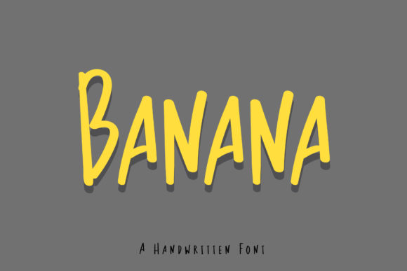 Banana Font Poster 1