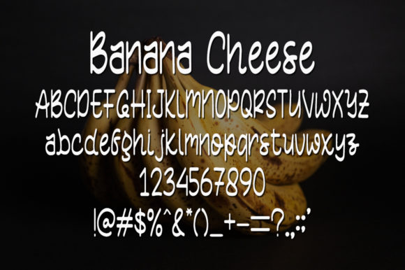 Banana Cheese Font Poster 4