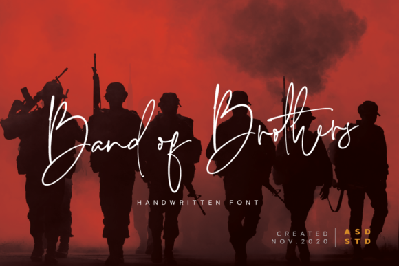 Band of Brothers Font Poster 1