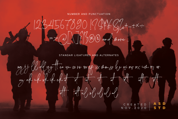 Band of Brothers Font Poster 10