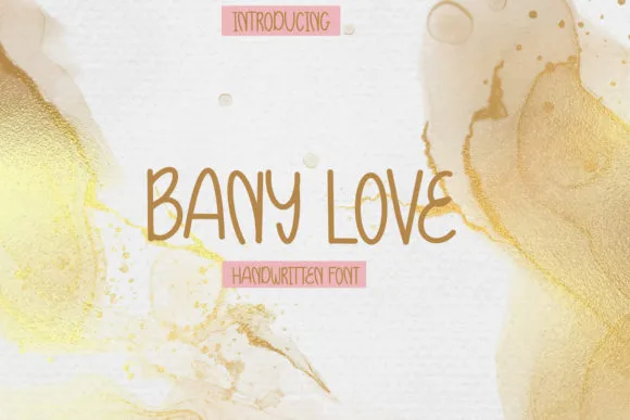 Bany Love Font Bany Love Font Poster 1