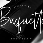 Baquette Font Poster 1