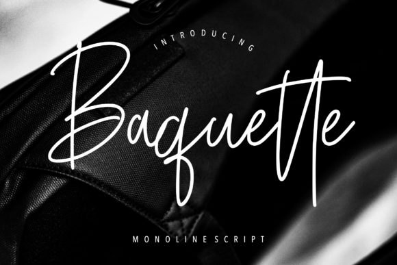 Baquette Font Poster 1