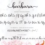 Barbara  Font Poster 9
