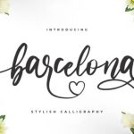 Barcelona Font Poster 1