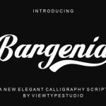 Bargenia Font Poster 1