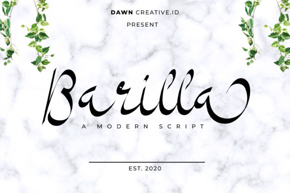 Barilla Font Poster 1
