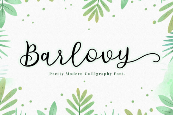 Barlovy Font Poster 1