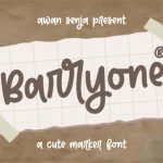 Barryone Font Poster 1