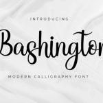 Bashington Font Poster 1