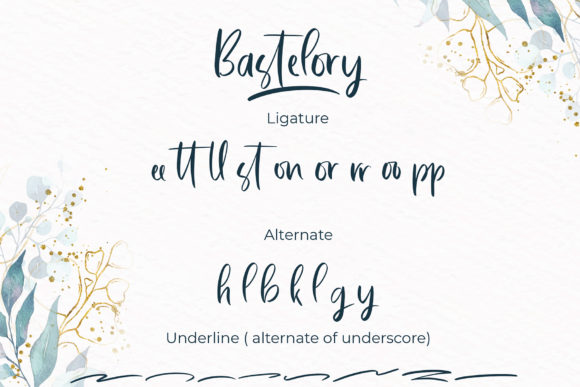 Bastelory Font Poster 10