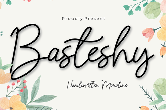 Basteshy Font Poster 1