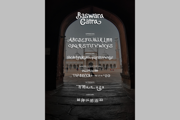 Baswara Catra Font Poster 5