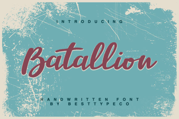 Batallion Font Poster 1