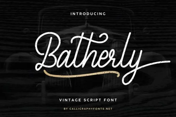 Batherly Font Batherly Font Poster 1