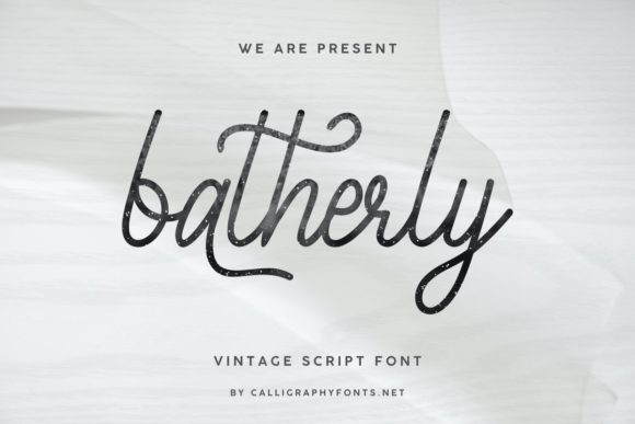 Batherly Font Poster 2