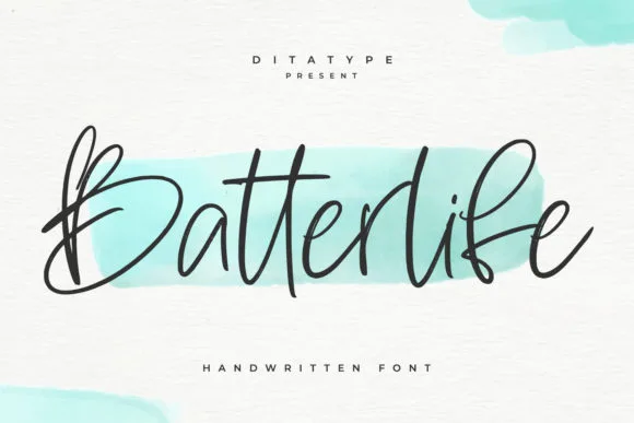 Batterlife Font Batterlife Font Poster 1