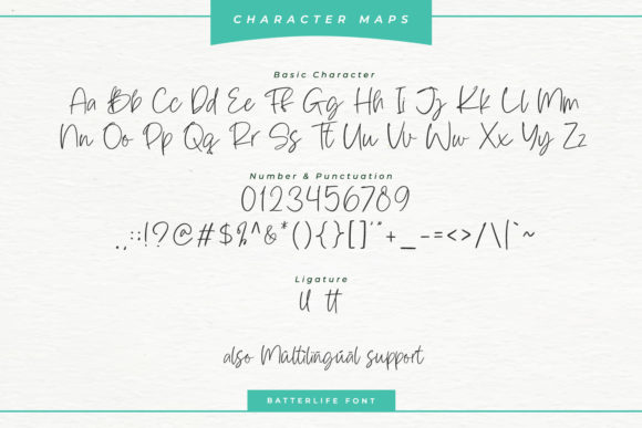 Batterlife Font Poster 6